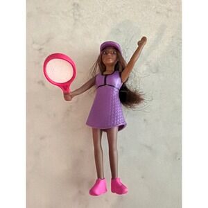 McDonalds Tennis Player Happy Meal Toy 2019 Mattel Barbie mini 5" Collection
